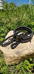 Sirius Shadow — Taktik Paracord Köpek Tasması | El Örgü Dayanıklı Tasarım