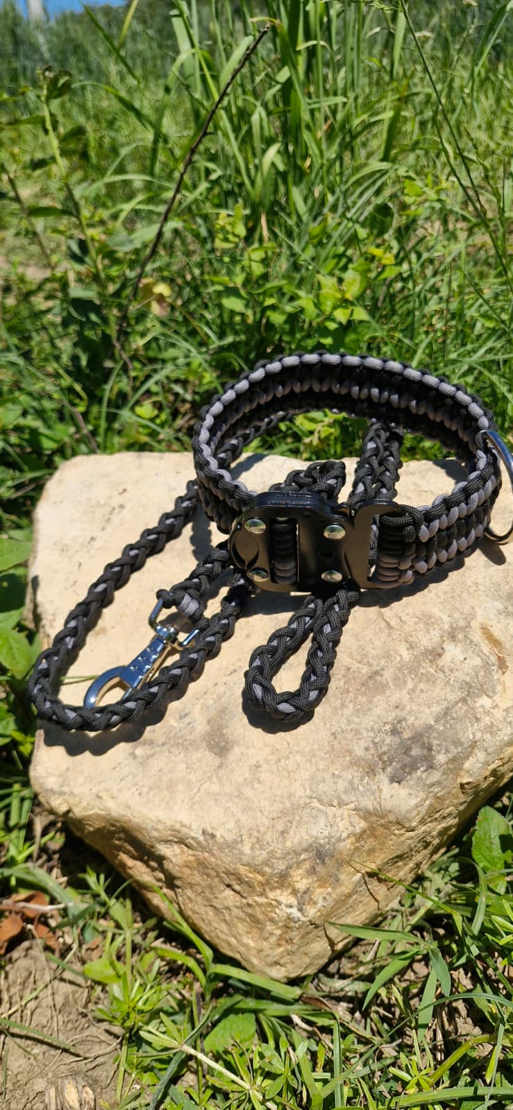 Sirius Shadow — Taktik Paracord Köpek Tasması | El Örgü Dayanıklı Tasarım