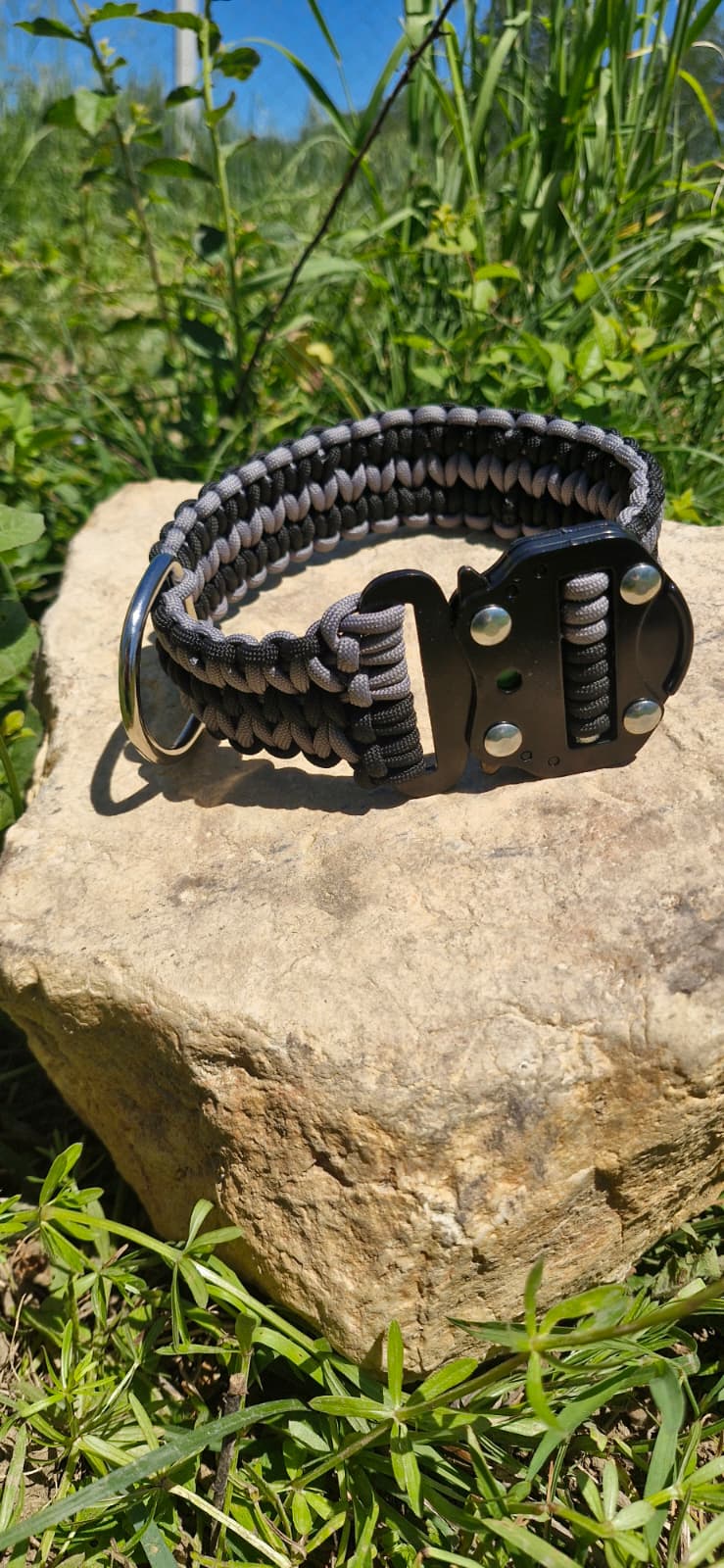 Sirius Shadow — Taktik Paracord Köpek Tasması | El Örgü Dayanıklı Tasarım
