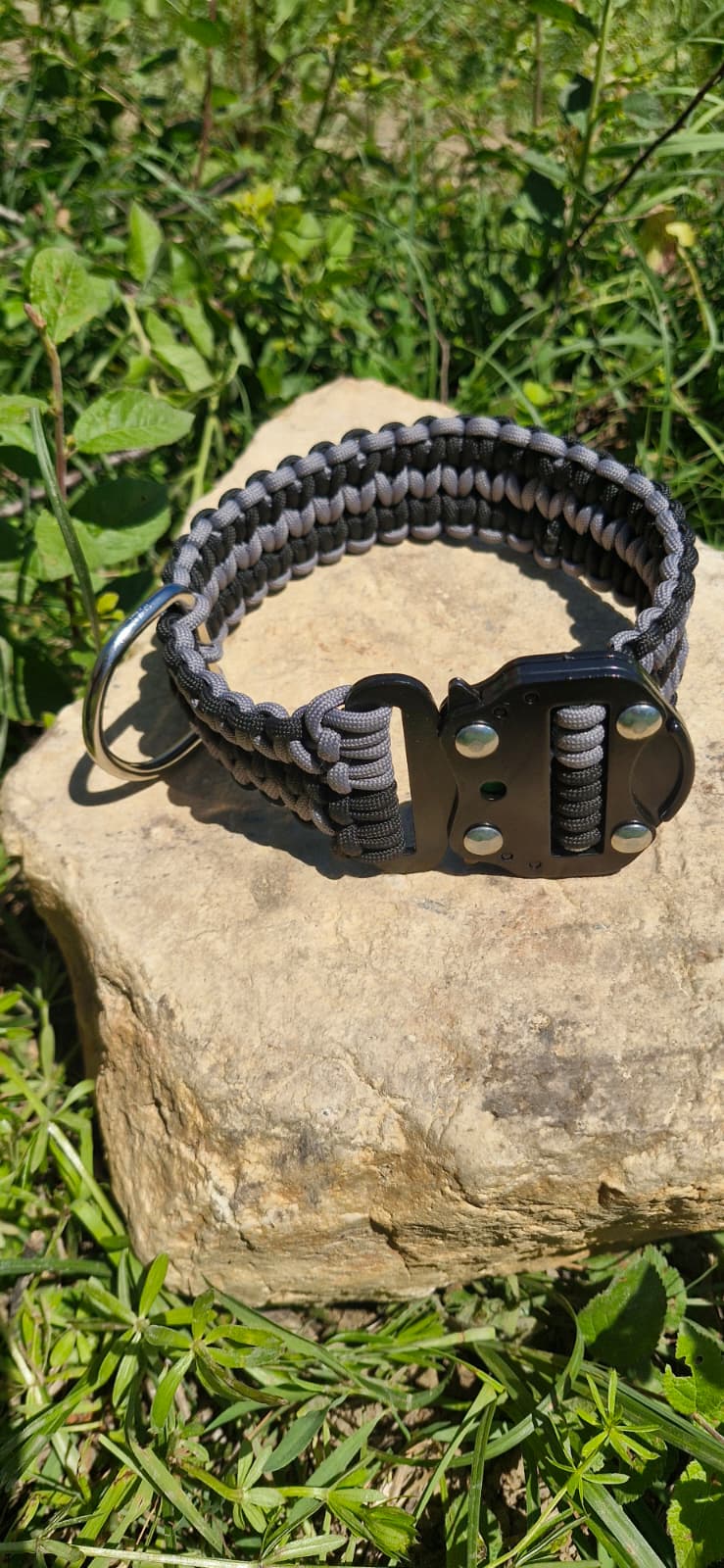 Sirius Shadow — Taktik Paracord Köpek Tasması | El Örgü Dayanıklı Tasarım