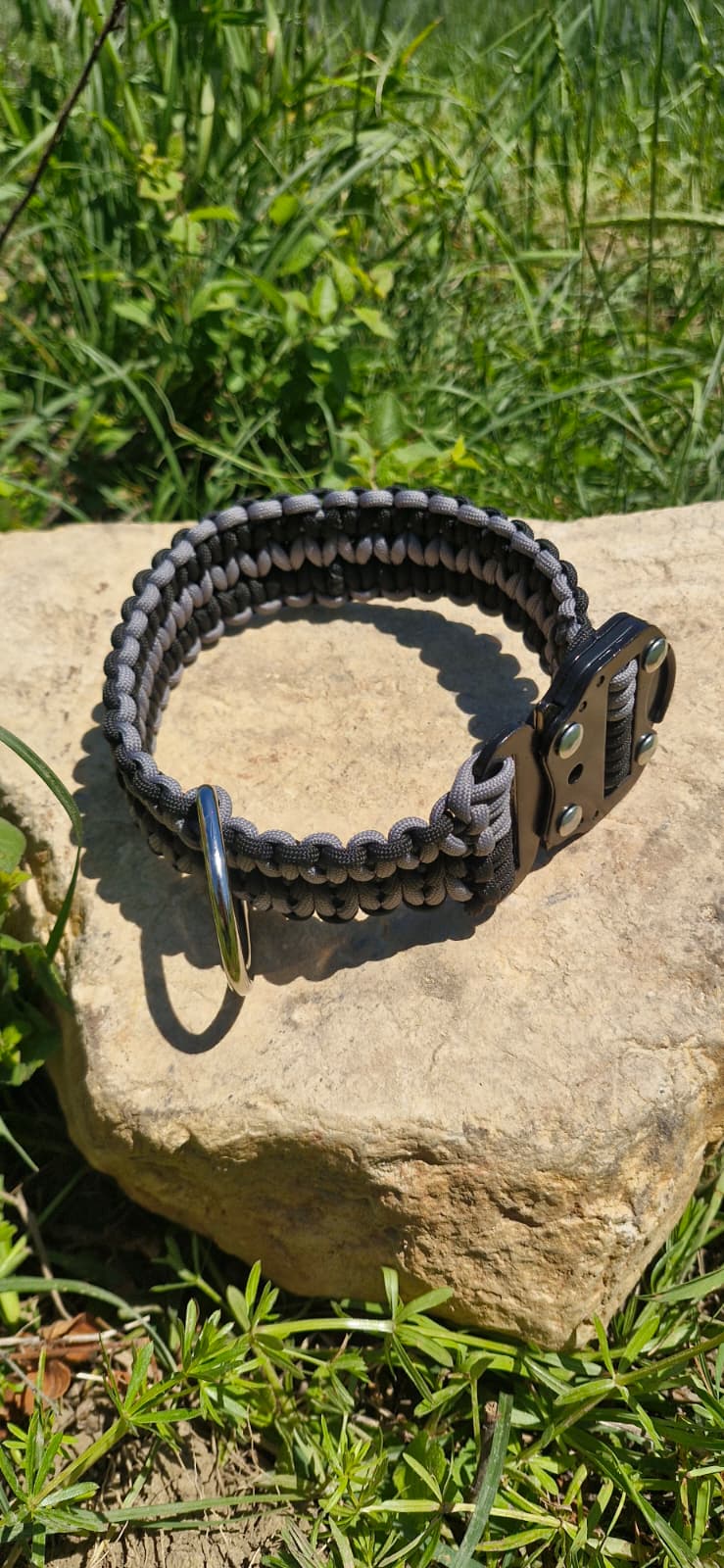 Sirius Shadow — Taktik Paracord Köpek Tasması | El Örgü Dayanıklı Tasarım