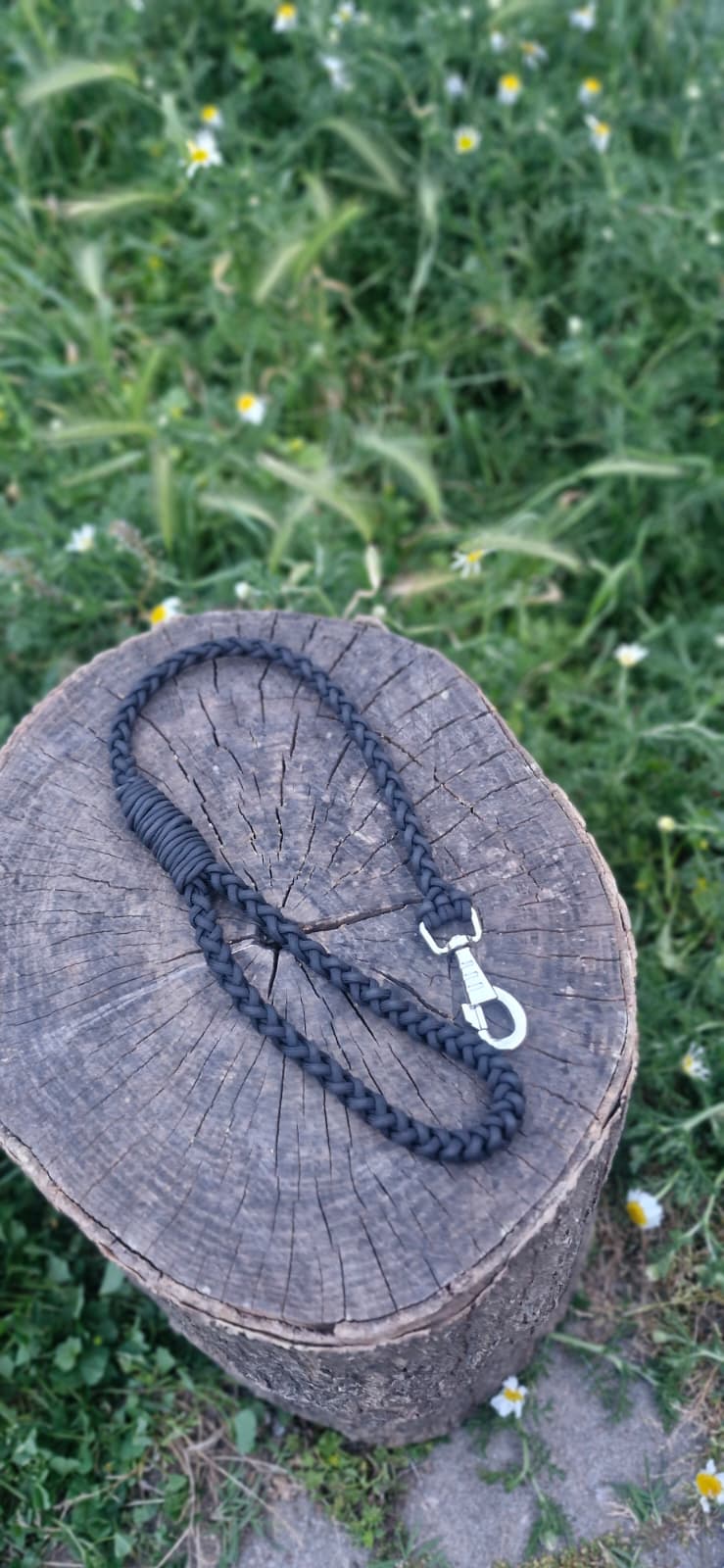 Sirius Black — 45 cm Paracord Yakın Kontrol Köpek Gezdirme Kayışı | El Örgü Dayanıklı Tasarım