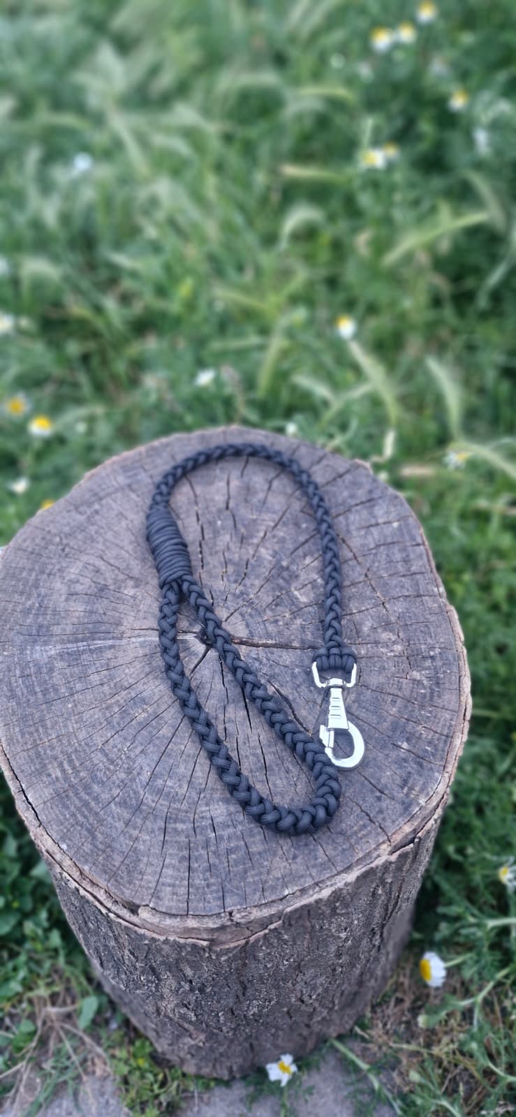 Sirius Black — 45 cm Paracord Yakın Kontrol Köpek Gezdirme Kayışı | El Örgü Dayanıklı Tasarım
