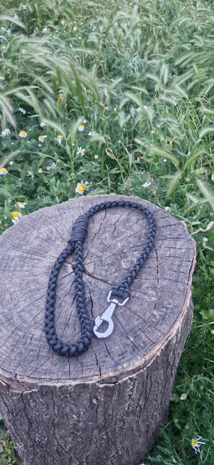 Sirius Black — 45 cm Paracord Yakın Kontrol Köpek Gezdirme Kayışı | El Örgü Dayanıklı Tasarım