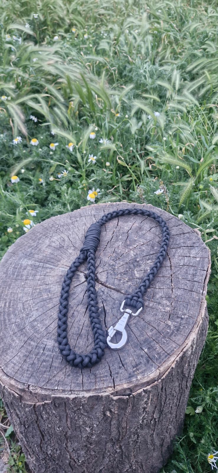 Sirius Black — 45 cm Paracord Yakın Kontrol Köpek Gezdirme Kayışı | El Örgü Dayanıklı Tasarım
