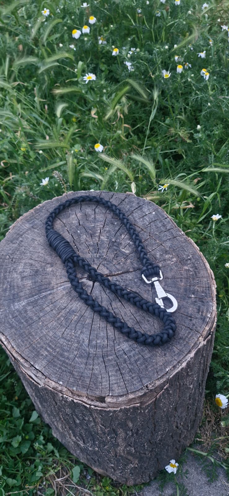 Sirius Black — 45 cm Paracord Yakın Kontrol Köpek Gezdirme Kayışı | El Örgü Dayanıklı Tasarım