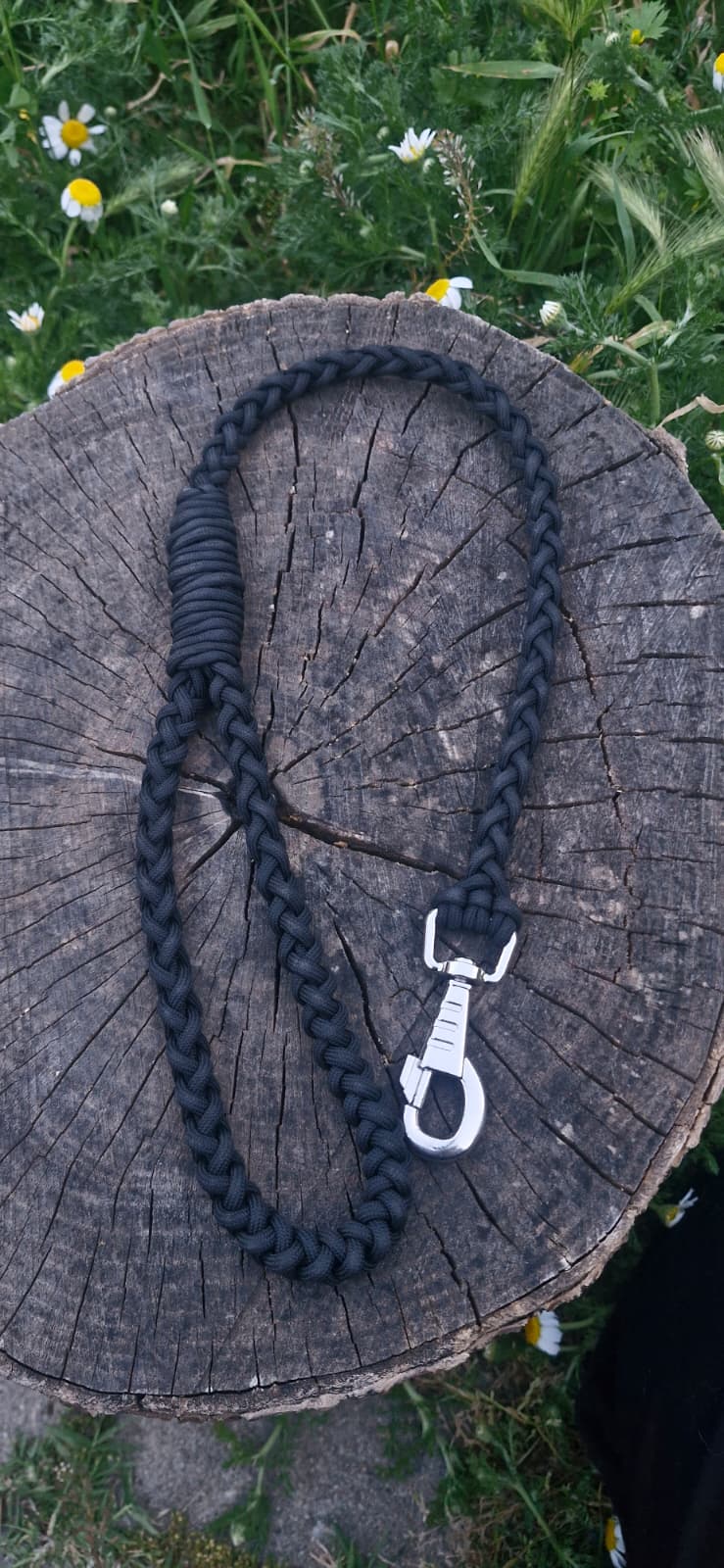 Sirius Black — 45 cm Paracord Yakın Kontrol Köpek Gezdirme Kayışı | El Örgü Dayanıklı Tasarım